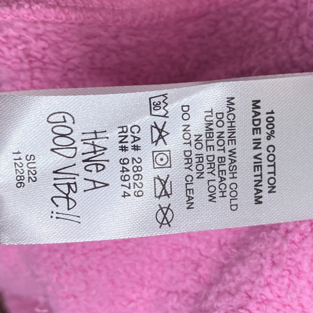 New Stussy Men's Size XL Stock Logo Pink Dyed Goods 100% Cotton Sweat Shorts - Picture 6 of 6
